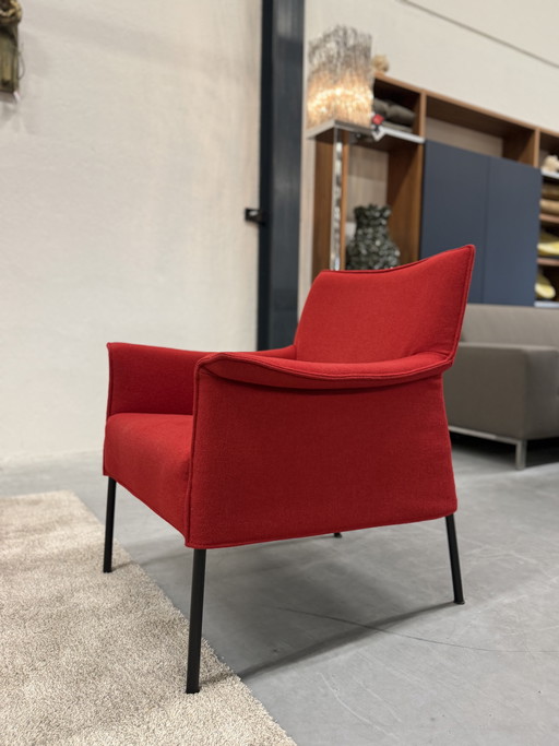 Design on Stock Limec fauteuil wolstof rood