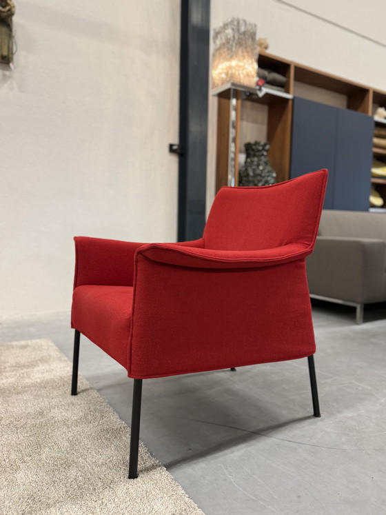 Image 1 of Design on Stock Limec fauteuil wolstof rood