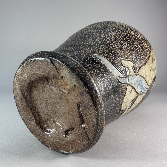 Image 1 of Terraco Draak Beesel Unica vaas met naaktfiguur – 36 cm, Mid-Century Modern