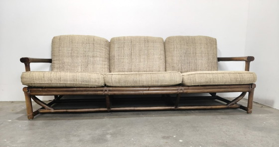 Image 1 of Vintage design rattan sofa from McGuire