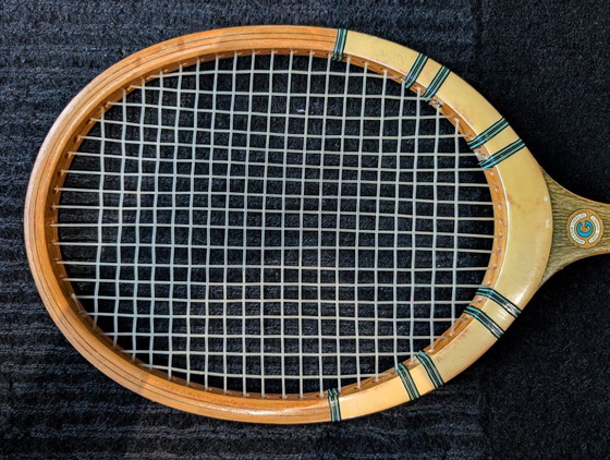 Racchetta vintage J. Gauthier Fils & Cie – Eagle – per competizioni - 1960 – Oggetti decorativi, Leather, Wood (photo 8 of 9)