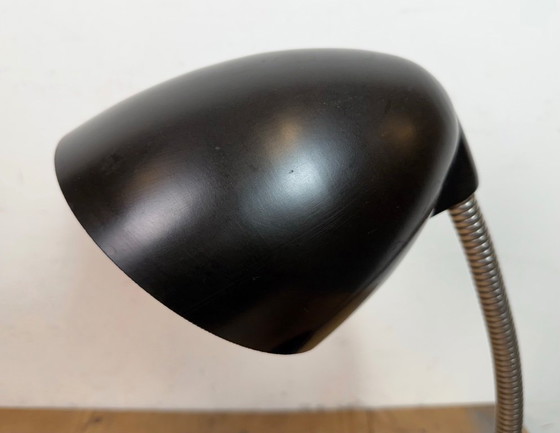 Image 1 of Vintage Brown Bakelite Gooseneck Table Lamp, 1950s
