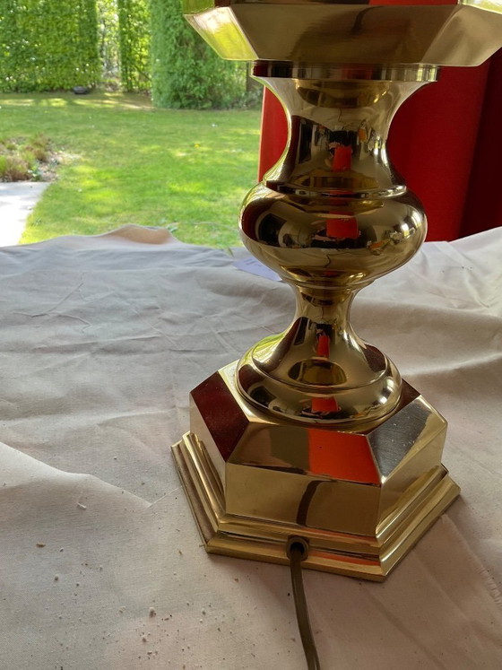 Image 1 of Table lamp in solid copper.