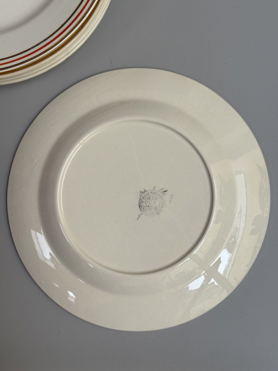 Image 1 of Boch Frères La Louvière, Belgio – Anni '40, 25 cm - Set di 6 Piatti Piani Vintage