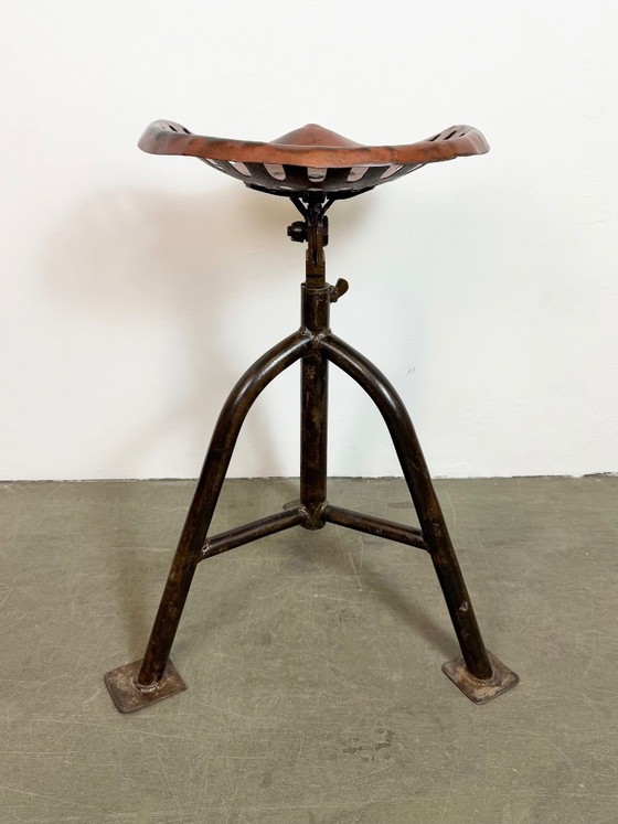 Image 1 of Vintage Industrial Swivel Chair, 1950s