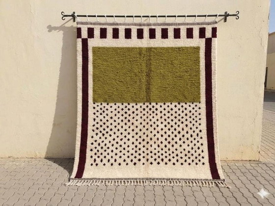 Alfombra tejida a mano de lana natural, técnica tradicional, 200/300 cm – Accupunto, Wool (photo 5 of 8)