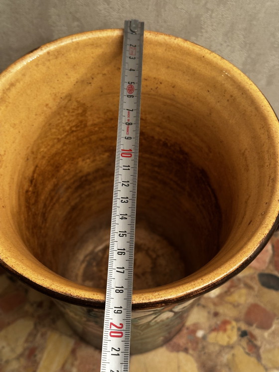 Image 1 of Seau à Vin Blanc ancien en terre cuite H 25 cm