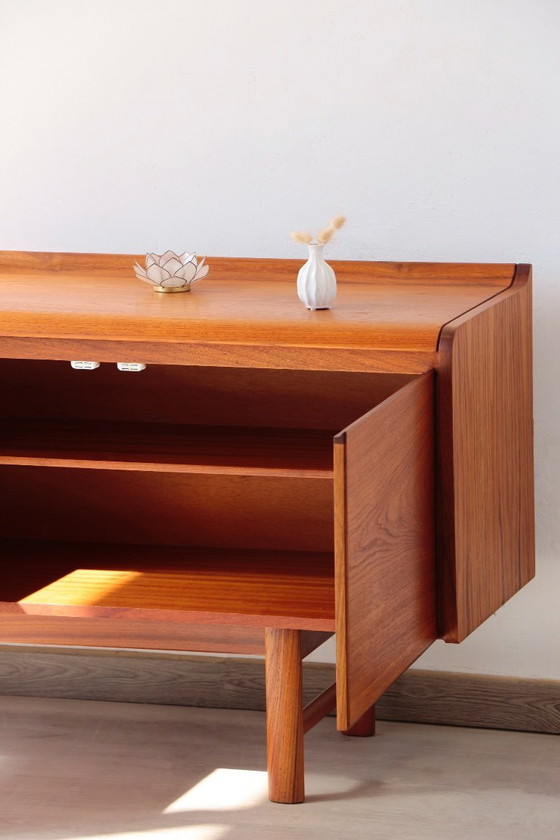 Image 1 of White Newton Teak Sideboard: Large “Petersfield” Sideboard