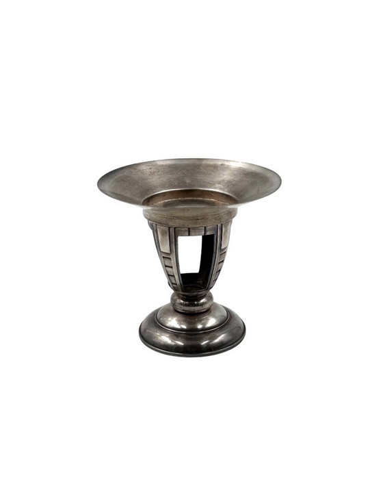 Image 1 of Art Deco silver-plated coup / vide poche, France 1940s