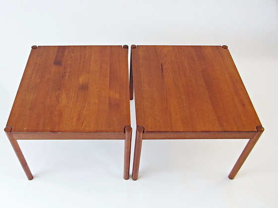 Image 1 of Tavolino da caffè in teak disegnato da Magnus Olesen per Durup DK, anni '60, set da 2 pezzi.