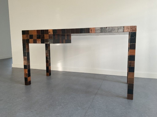 Original Piet Hein Eek – Waste Desk 60x60 (Brown/Natural Tones) – Top Condition With Invoice – bureau, Wood (photo 2 of 12)