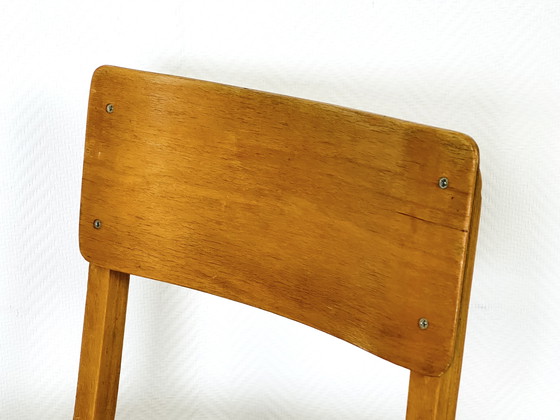 Image 1 of 2 Schulstühle aus Buche 1960