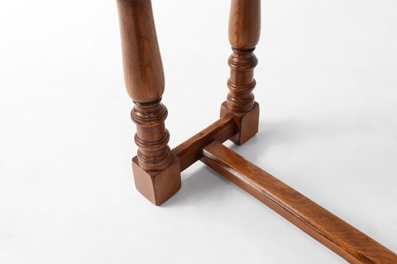 Image 1 of Rustic Oak Console Table with Drawer, Belgium ca. 1800