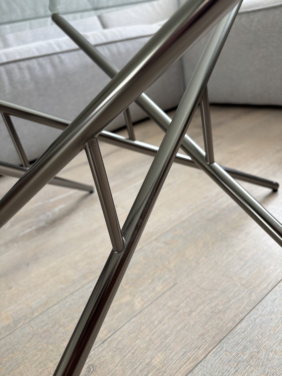 Image 1 of Tavolino in vetro Balance di design italiano degli anni Settanta