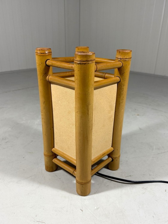 Image 1 of Rattan table lamp 1970s