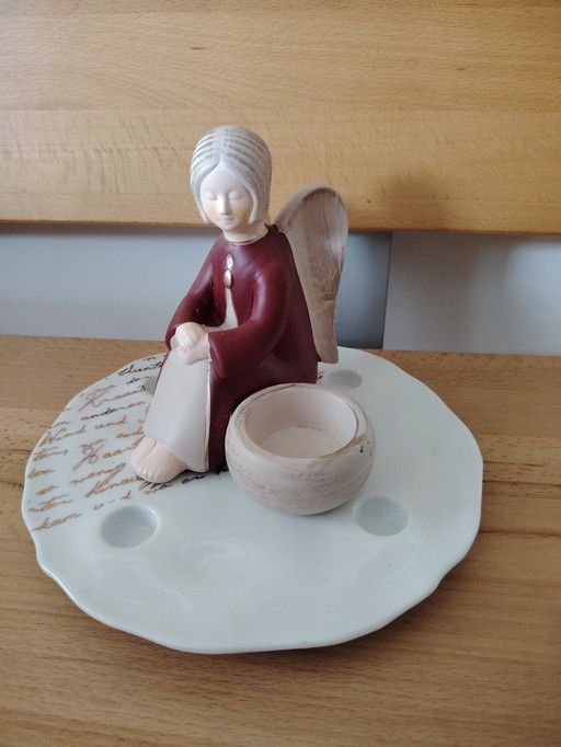 Valentino Angel Sarah sitting with bowl (rare tealight holder)