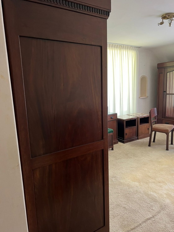 Image 1 of Two mahogany wardrobes