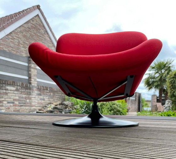 Pierre Paulin stijl fauteuil Rood/zwart – Textile (photo 4 of 5)