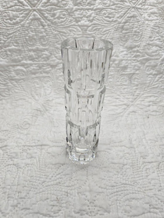 Vintage Crystal Roll Vase – Glass (photo 2 of 5)