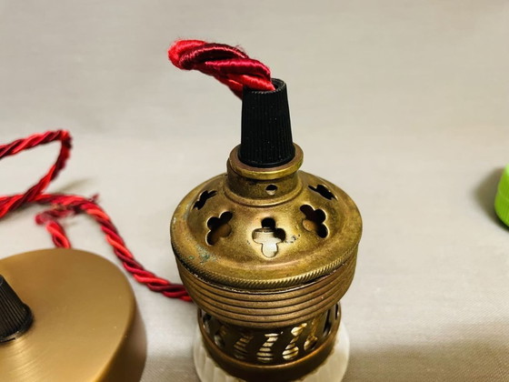 Image 1 of Hanglamp antiek messing