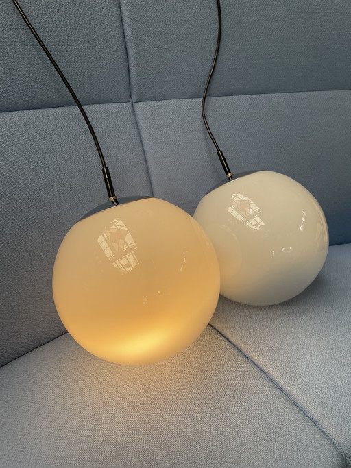 Raak ochtend nevel hanglampen, jaren 70