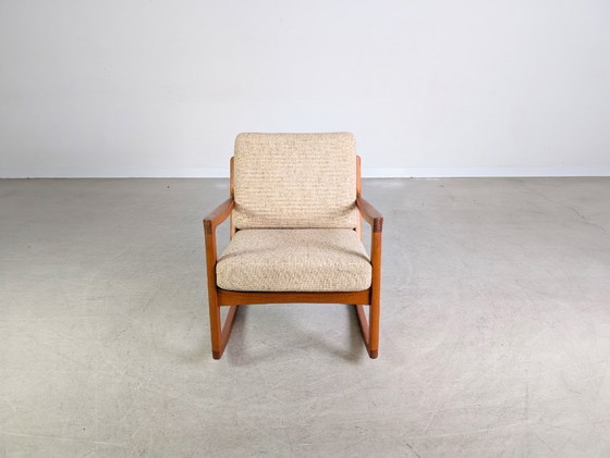 Image 1 of Sedia a dondolo France & Søn Senator Ole Wanscher in teak della metà del secolo