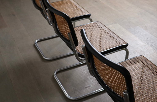 Marcel Breuer Cesca Stoelen voor Thonet 1970 Set van 4