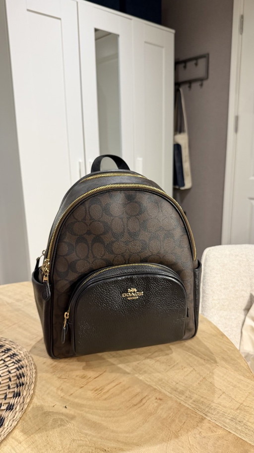 Coach Rucksack – Braun/Schwarz Signature Canvas