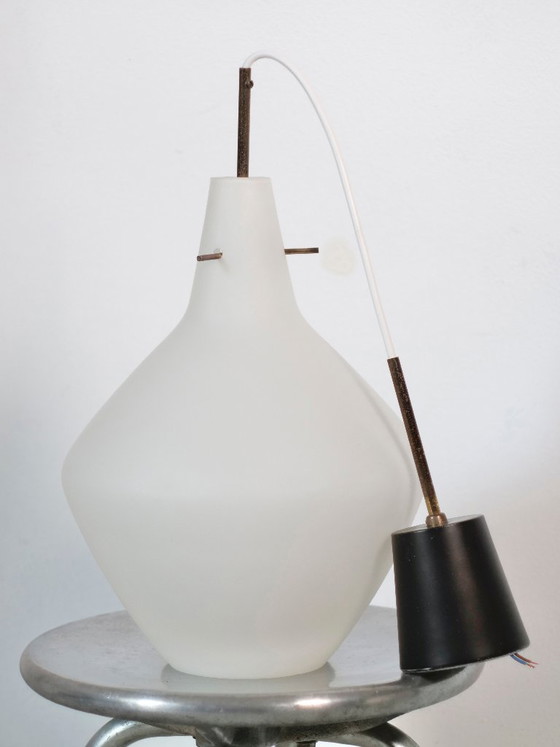 Lámpara colgante opalina – Lámparas colgantes, Glass (photo 6 of 11)