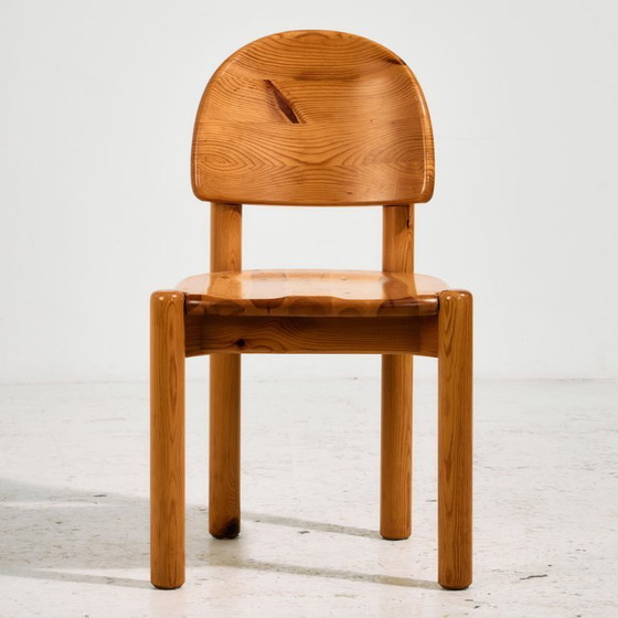 Image 1 of MK10156 Esstischgarnitur aus Kiefernholz von Rainer Daumiller für Hirtshals Savvaerk, 5er-Set