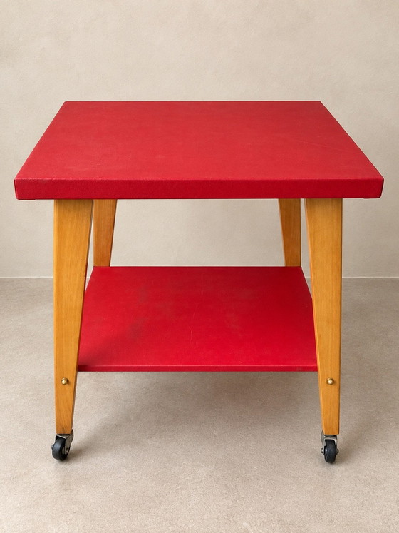 Carrello di servizio francese vintage degli anni '50-'60 – Mobili TV, Legno, Altro (photo 4 of 6)