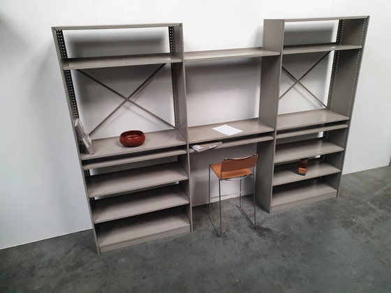 Image 1 of Scrivania Ahrend Stalux Friso Kramer anni '50 pensile vintage componibile