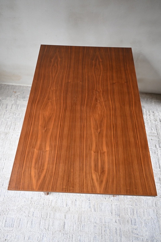 Tavolo da pranzo allungabile vintage anni '60 impiallacciatura in teak, Tavoli da pranzo, Legno, Marrone (foto 15 di 15)