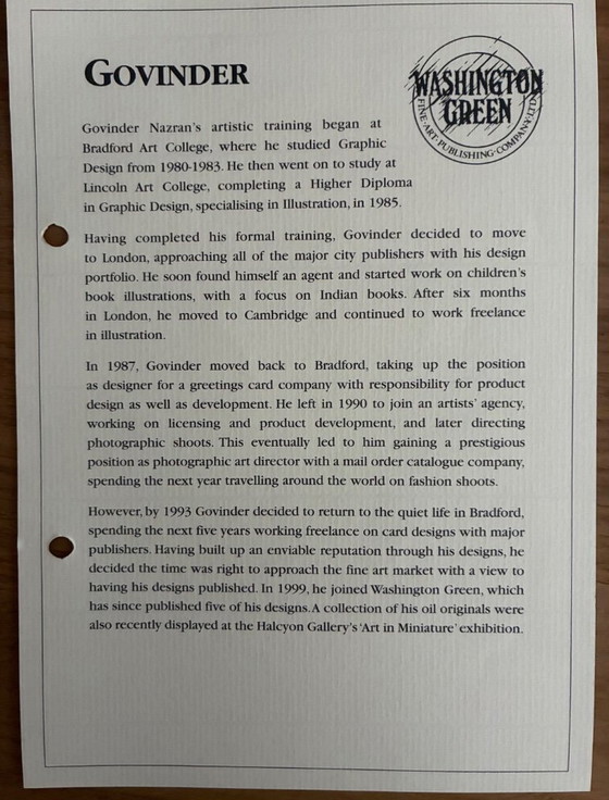 Die Mädchen von Govinder Nazran – Lithographien & Drucke, Glass, Paper (photo 8 of 8)