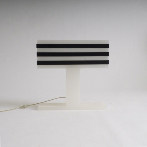 Modernist Plexiglas Table Lamp
