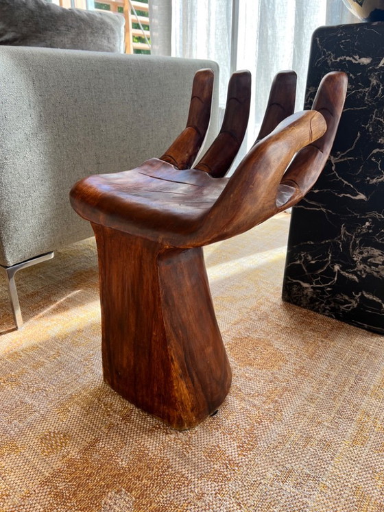 Pedro Friedeberg "Hand Chair" Design hand chair sculpture – Stools, Wood (photo 14 of 22)