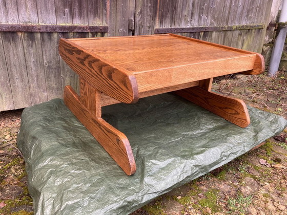 Image 1 of Brutalist Chalet Coffee Table - Solid Oak