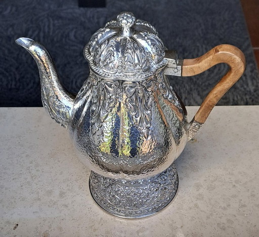 Cafetera/moca antigua Djokja de plata (sello 900).🫖