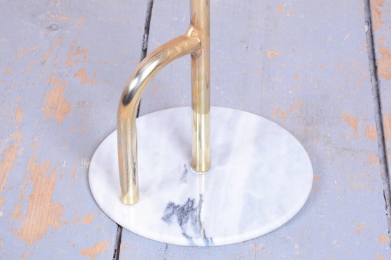 Servomuto originale Mid-Century, Ottone, Marmo, Francia, anni '60 – Appendiabiti (photo 4 of 7)