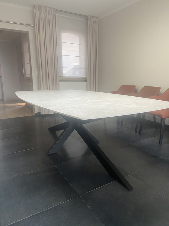 Image 1 of King Table With Ceramic Top & 8 Chairs Lena