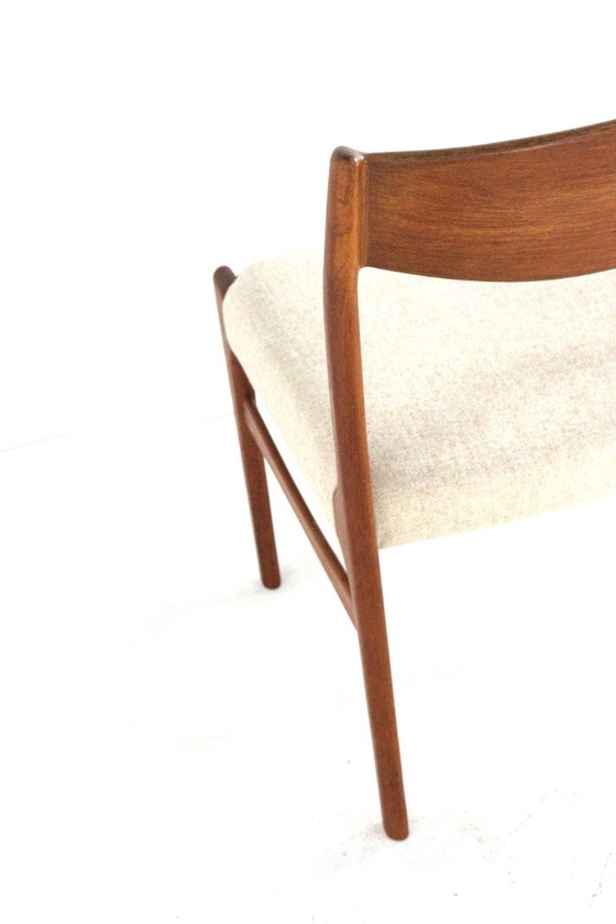 Set di 6 sedie da pranzo vintage Iversen per Glygnore, di Arne Wahl, nuove, imbottite. – Wood (photo 14 of 16)