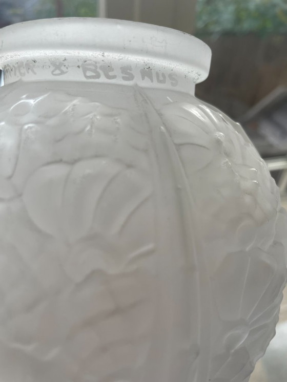 Image 1 of Ceiling lamp Hanging lamp Cherrier & Besnus art deco French