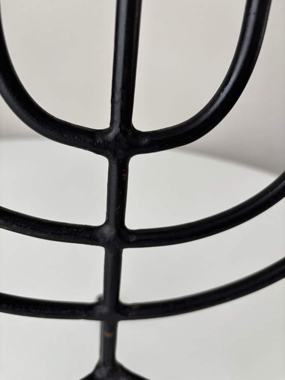 Image 1 of Menorah-Leuchter aus Messing und Metall aus den 1970er Jahren