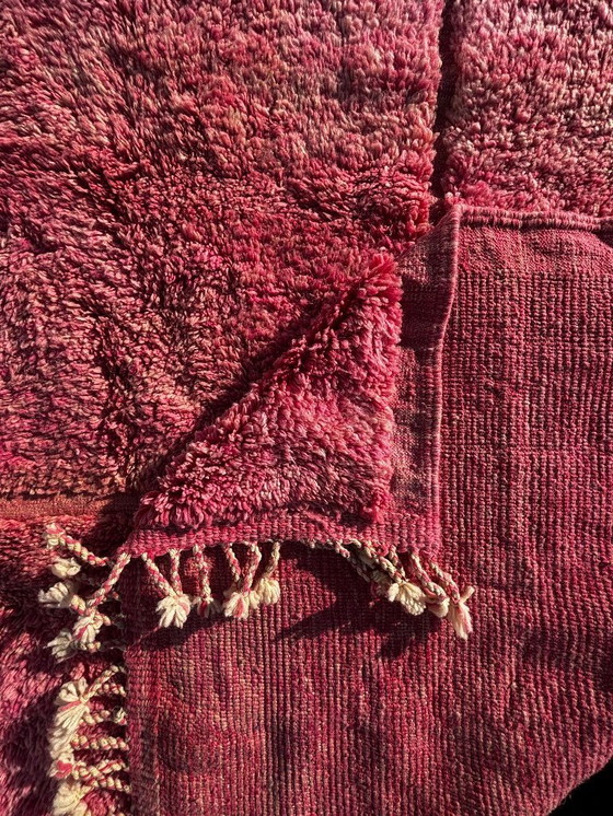 Image 1 of Alfombra marroquí de lana a cuadros rosa 230x250 cm