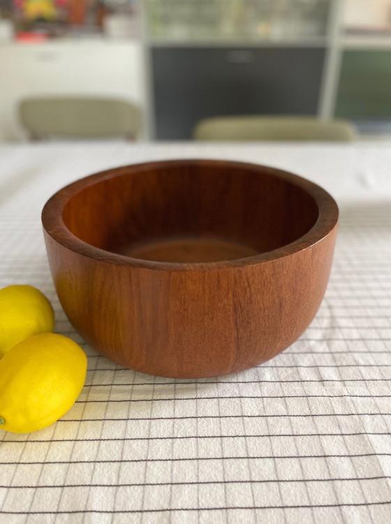 Ciotola XXL in Teak Mid Century Nissen Bowl Anni '60 Vintage Scandi – Ciotole, Wood (photo 18 of 22)