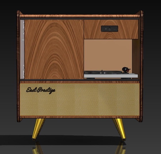 Image 1 of Mobile audio East Prestige con giradischi e stereo