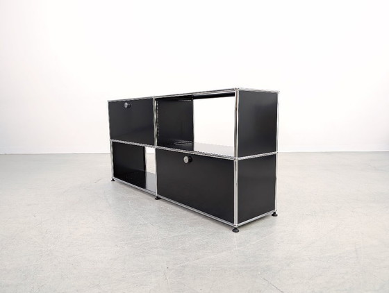 Image 1 of Original USM Haller Sideboard 2x2 black Chest of drawers Sideboard