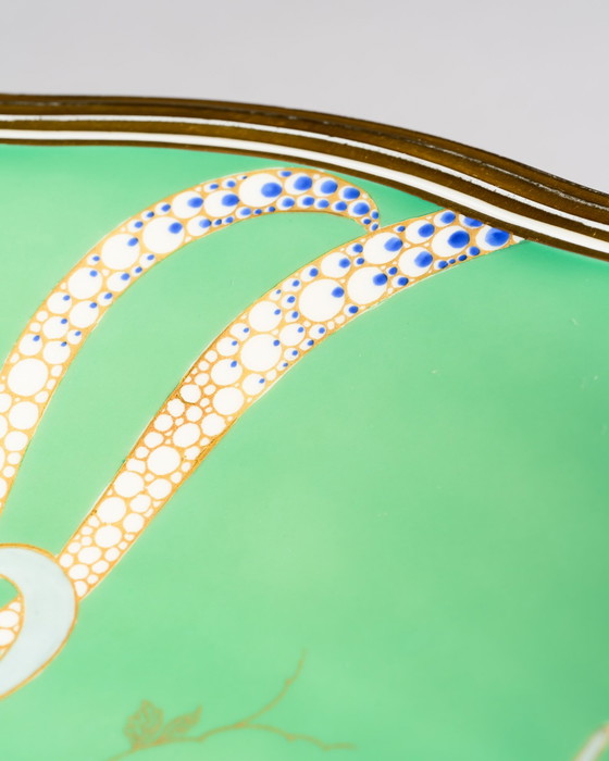 Image 1 of Bol décoratif en porcelaine Rosenthal « Chippendale », décor Oiseau de paradis, 34 cm