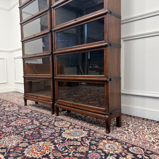 Set di Librerie Antiche Inglesi Originali Globe Wernicke – Vetro, Metallo (photo 12 of 16)