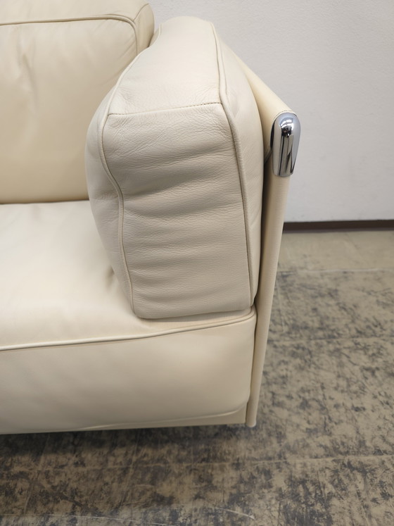 Image 1 of Poltrona Frau Twice driezits designbank, leren bank, sofa